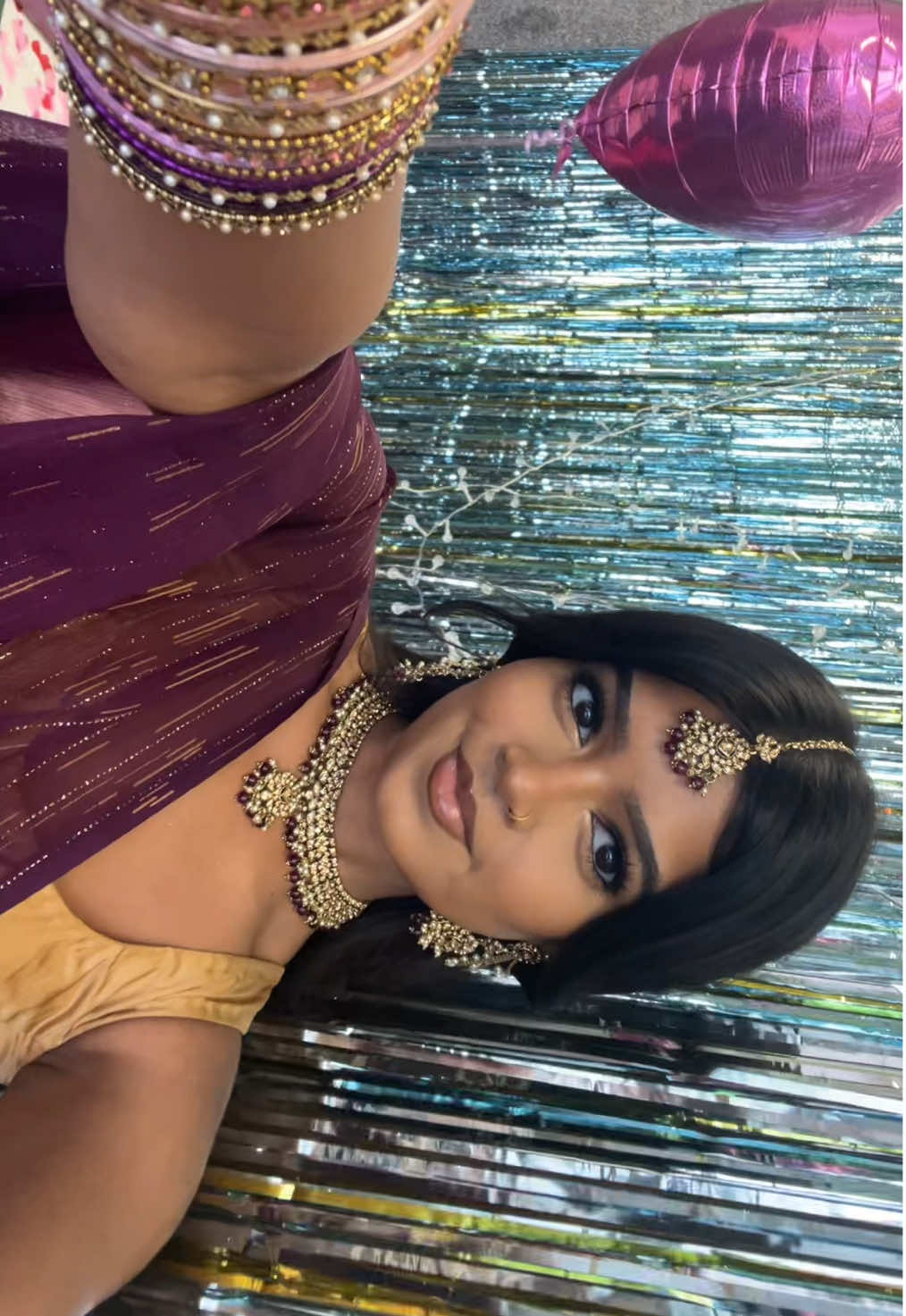 i should invest in coloured jewellery more #sokorajewels #jewellery #tamil #desi #saree #traditional #fyp 