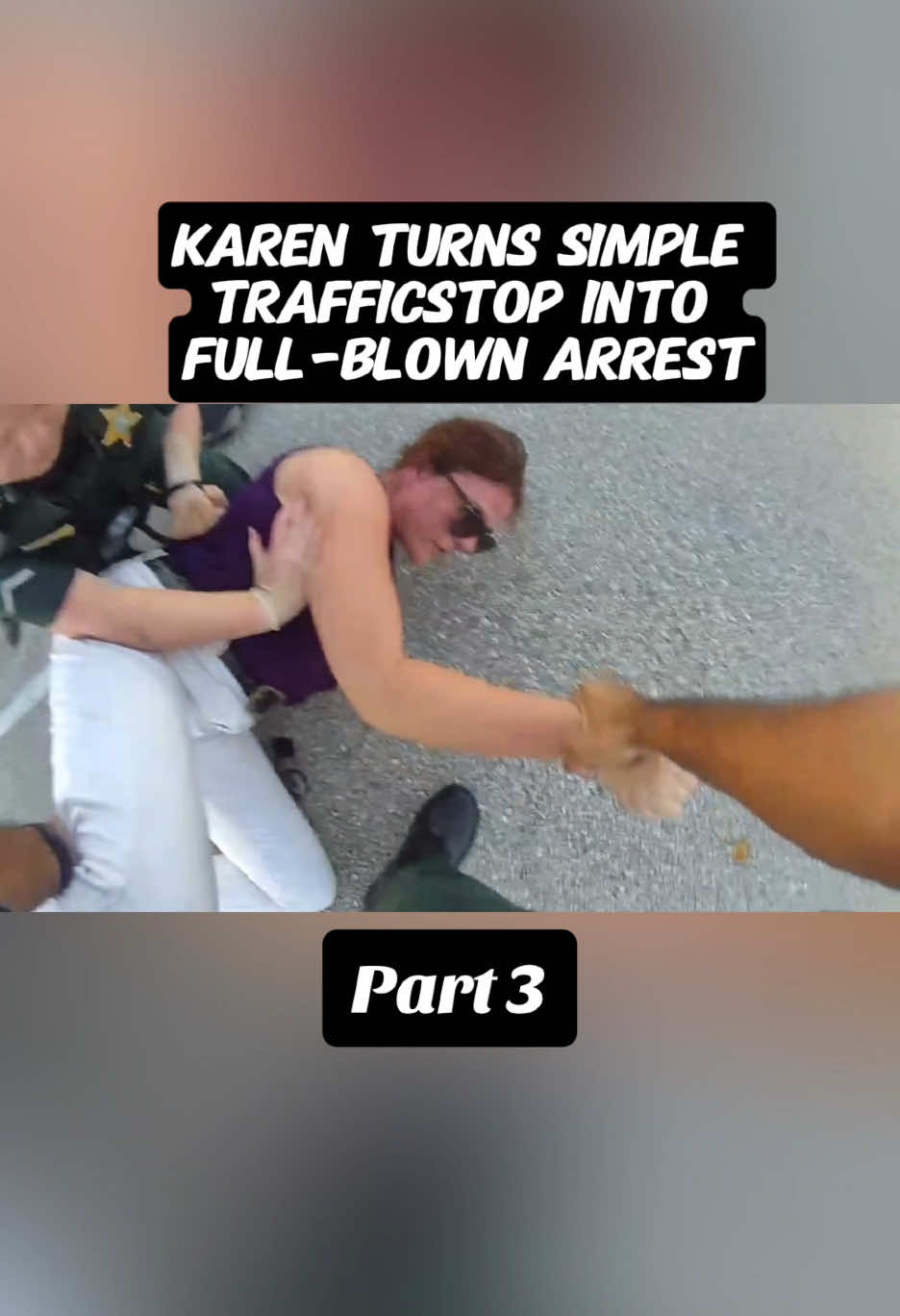Karen Turns Simple  TrafficStop Into  Full-Blown Arrest #police #bodycam #copsusa #fyp 