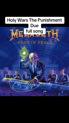 Holy Wars The Punishment Due - Megadeth #megadeth #thrashmetal #davemustaine #fyp #metalcore #music #foryou 