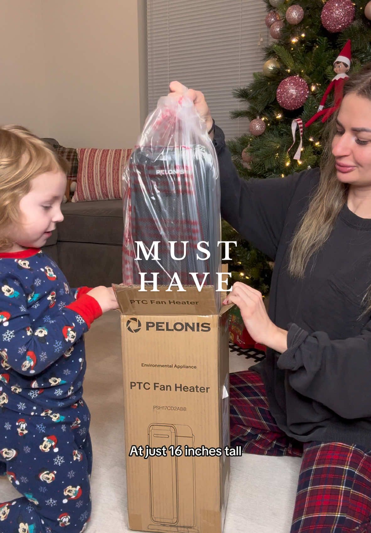 PELONIS Heater keep us warm ❄️🔥  ✨ L1nк on my b10 ✨ #PELONISSpaceheater #PELONIS #heater #spaceheater #16InchPortableHeater #portableheaters #Newyeargift #christmasgift #Amazon #foryoupage 