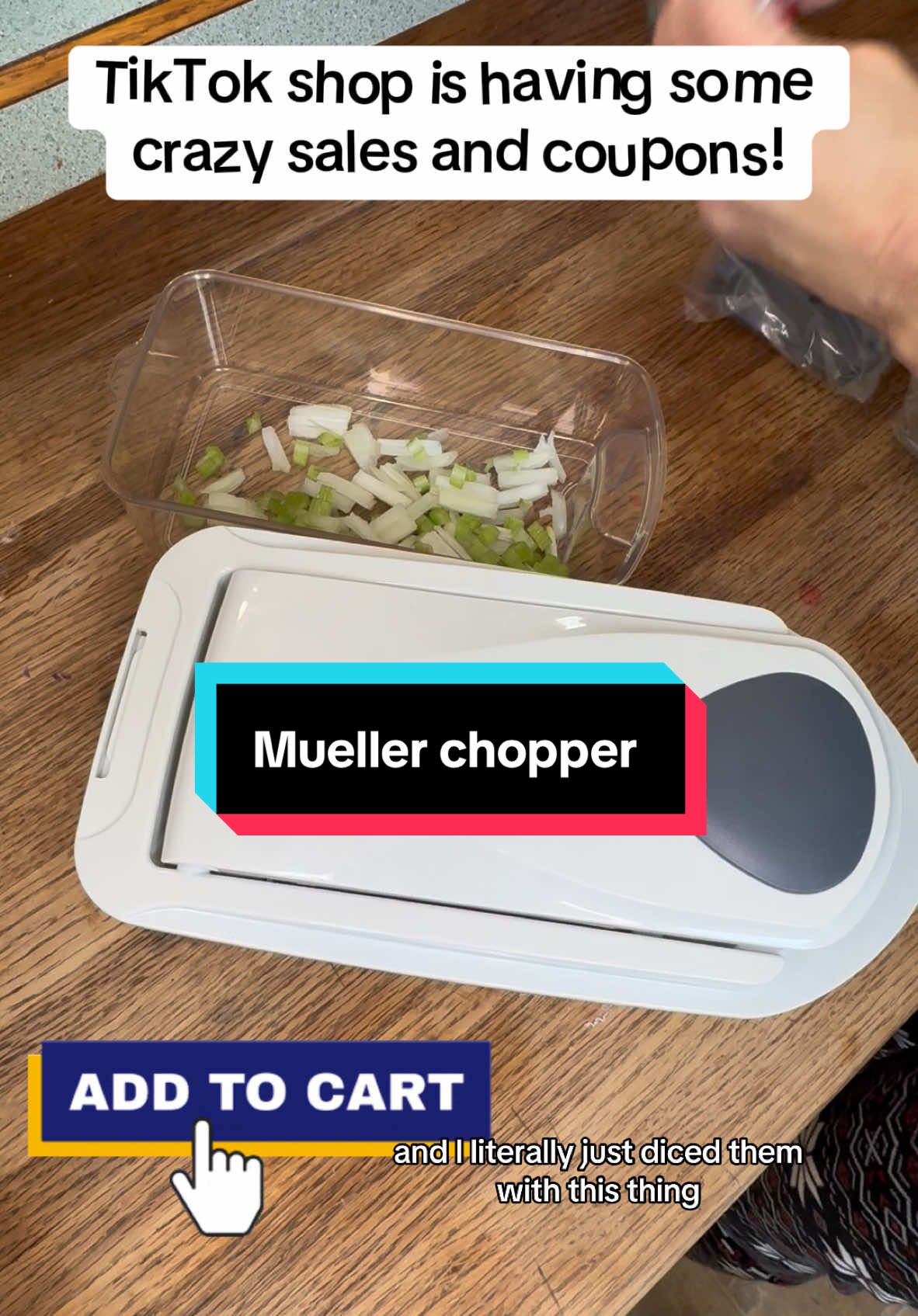 I love this Mueller dicer chopper slicer so handy to have and so easy to use. Check it out in the shopping cart. ##mueller##chopper##dicer##slicer##kitchen##kitchengadgets##kitchenmusthaves