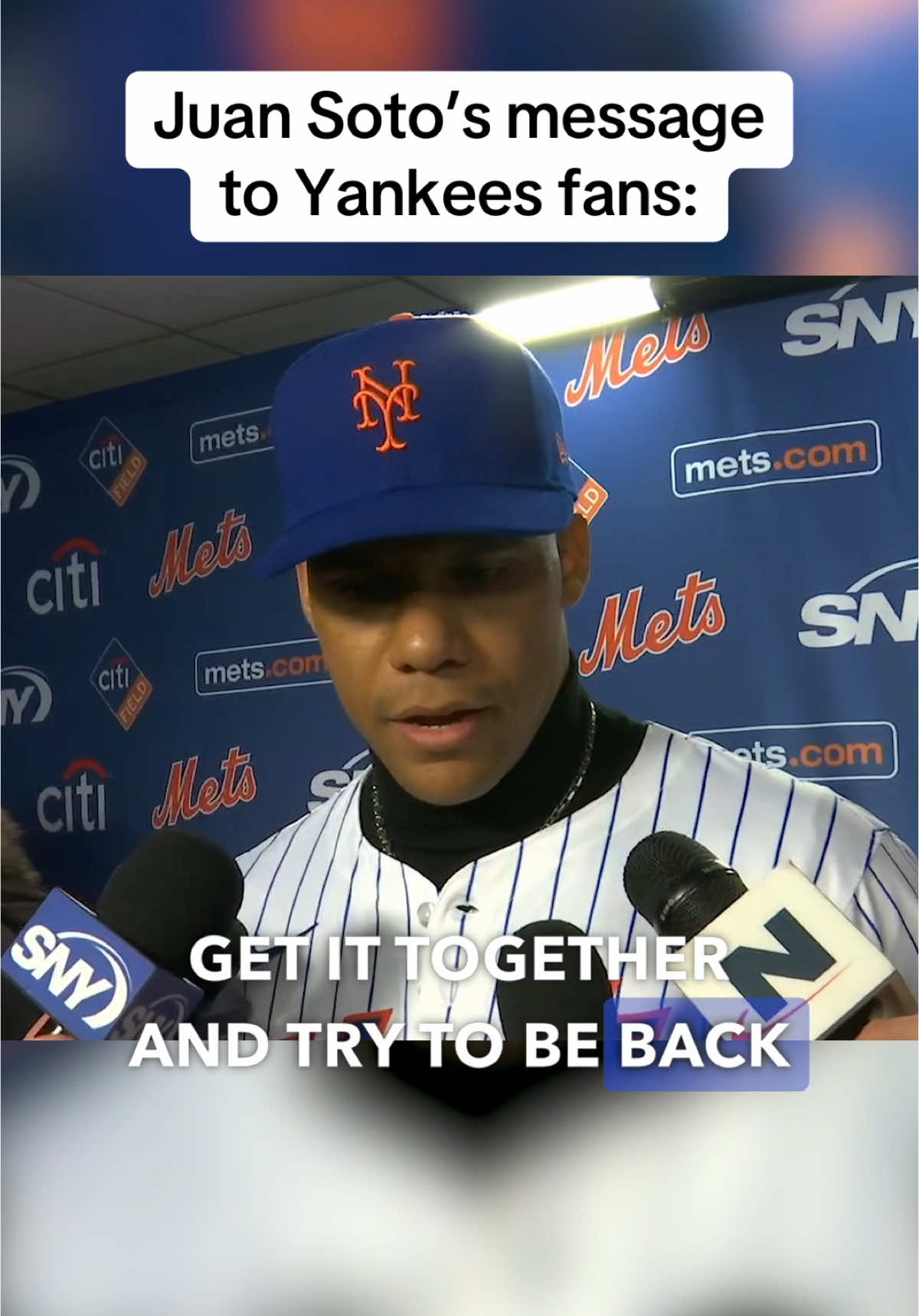 Juan Soto thanks Yankees fans #MLB #baseball #yankees 