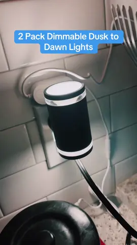 Plug them in and watch them work their magic once it starts getting dark! #light #nightlight #homedecor #householditems 