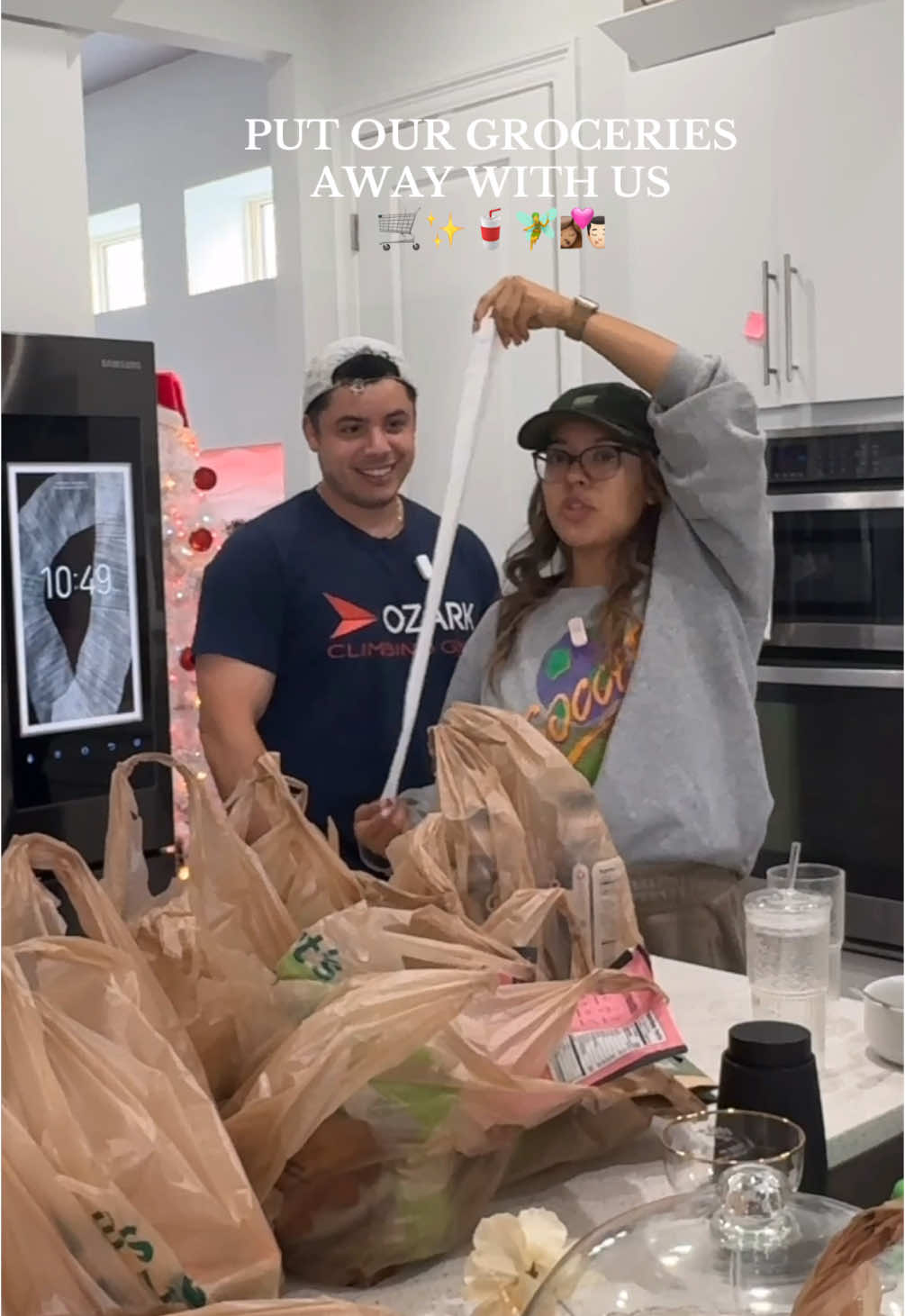 REALISTIC & NON-AESTHETIC 👩🏽‍❤️‍💋‍👨🏻🛒🫶🏽✨💗 hehe we’re back!!! you guys loved the last one SO, *sprinkle more stress* ALSO, best me journal releases TOMORROW finally!!!!😭📒🤌🏽✨ hope youre ready, bc im not lol #grocery #errands #cleanhome #organizedhome #organization #married #groceryhaul #husbandwife 