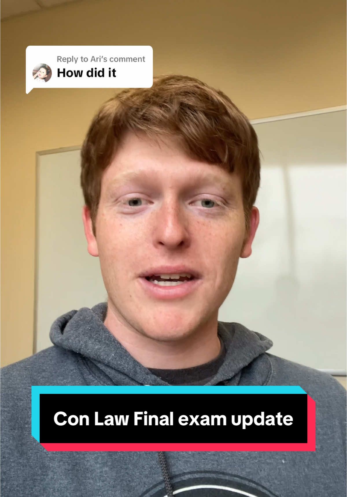 Replying to @Ari There is a lot more i want to say about this exam but I cant until the grades are out but stay tuned for the full opinion fo what I really thought about this exam lmao #lawstudent #prelaw #studytok #1L #lawstudentthings #lawschool #lawtok #firstyear #lawyersoftiktok 