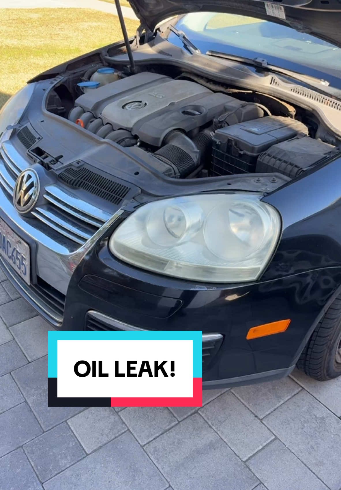 Oil leak very common on these VW. #automotivetechnician #automotive #volkswagen #mastertech #mobilemechanic #vw #oilleak 
