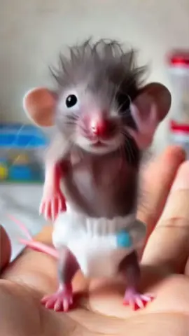 Cute baby rat ❤️ #petdance #ai #rat #cuteanimals #aicat 