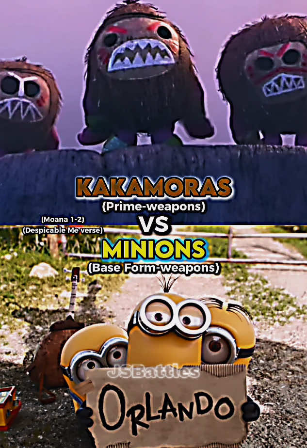 Minions vs Kakamoras #minions #kakamora #moana #despicableme #disney #illumination #edits #battle #fyp #fy #jsbattles 