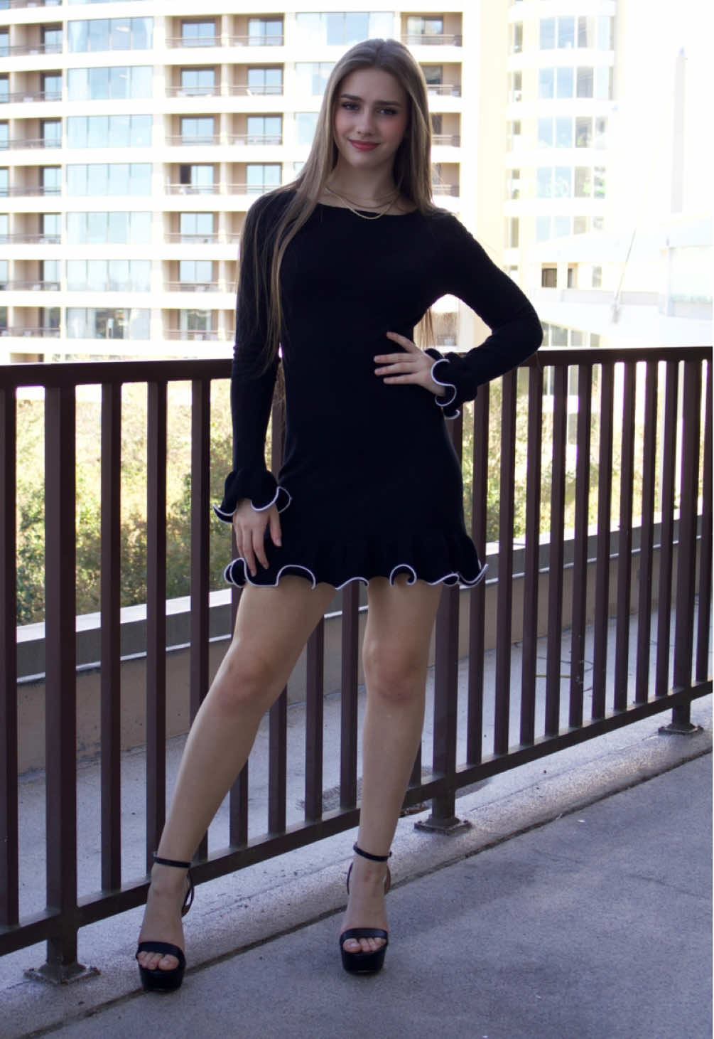Just me fiming underneath the Disney monorail line 🖤 Hope you had an amazing day besties!  I did lots of dance and then edited a few reels. It’s almost Friday!!! Love you lots,  🖤 Lex Dress: @Micastoore  #lexturner341 #dancer #lbd #micas #micasgal💞 