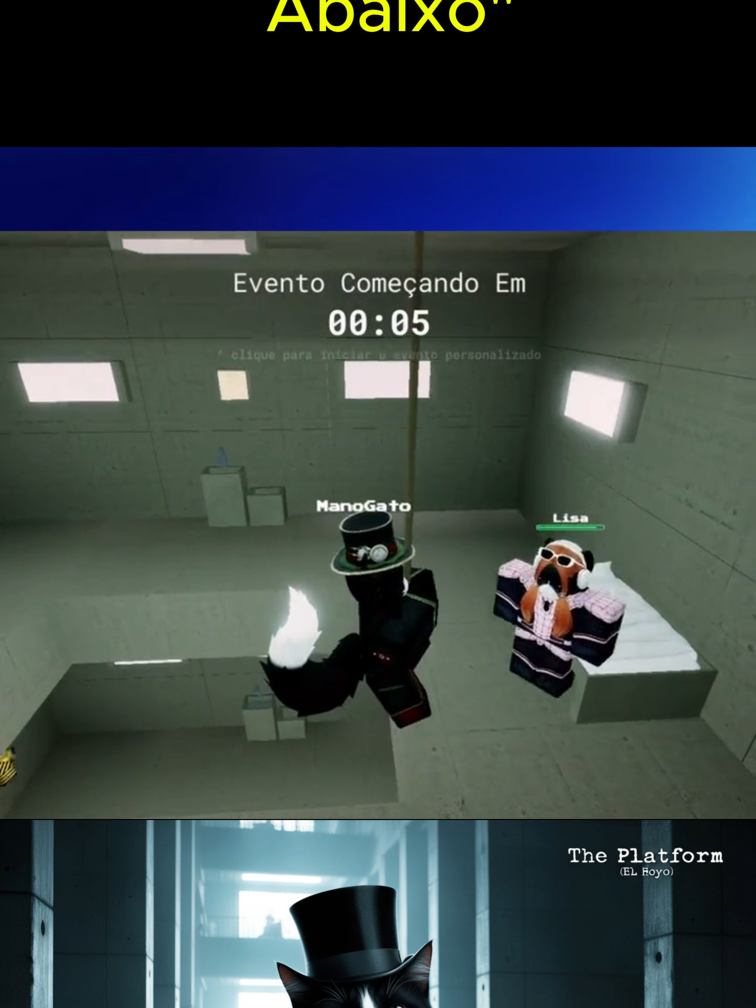 Na falta de comida, no frio de um andar solitario, existe um gato pronto pra fazer de tudo pela sua sobrevivencia #roblox #opoço #nivelabaixo