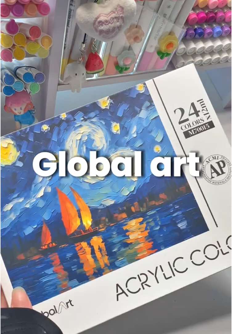 Bạn đang tìm màu acrylic dạng tuýp mà không bt nên mua mua loại nào 🧐 #locak47 #GlobalArt #GA #acrylictuyp #acrylic
