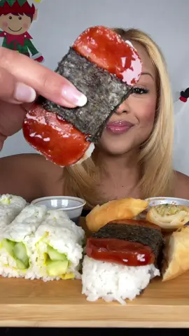 Spam musubi, cucumber roll, spring rolls ❤️ #japanesefood #sushi #spammusubi #mukbang #crunchy #mukbangasmr #eating #asmreating #Foodie #foodtiktok   #crunchysounds #asmrfood #crunchyasmr #eat #asmrsounds #foodtiktok #eatingshow #hungrytiktok #eatingshowasmr #muckbang #fyp #fypシ #foryourpage #viral 