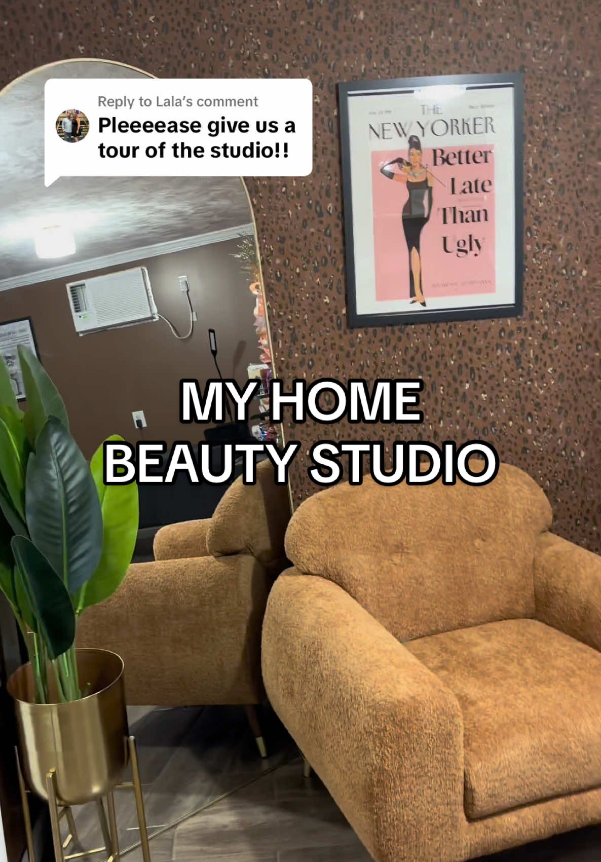 Replying to @Lala My little at home beauty studio—I’m SO proud of this space 🥺❤️  #beauty #beautystudio #salon #beautyshop #fyp #foryou #trend #lashtech #makeupartist #mua 