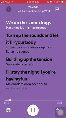 Desearías irte, pero no te irás #thefall #thefallchainsmokers #chainsmokers #subititulosenespañol 