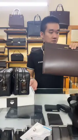 Túi Cầm Tay Đeo Chéo Đựng Tài Liệu A4 Da Bò Nappa CL05 Nâu #dodagence #dodacongso #dodacaocap 