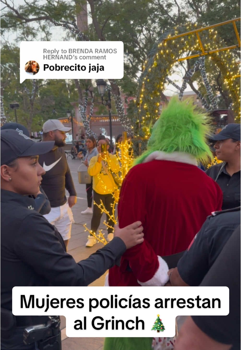 Replying to @BRENDA RAMOS HERNAND  #mujerespolicias #policia #navidad #grinch 