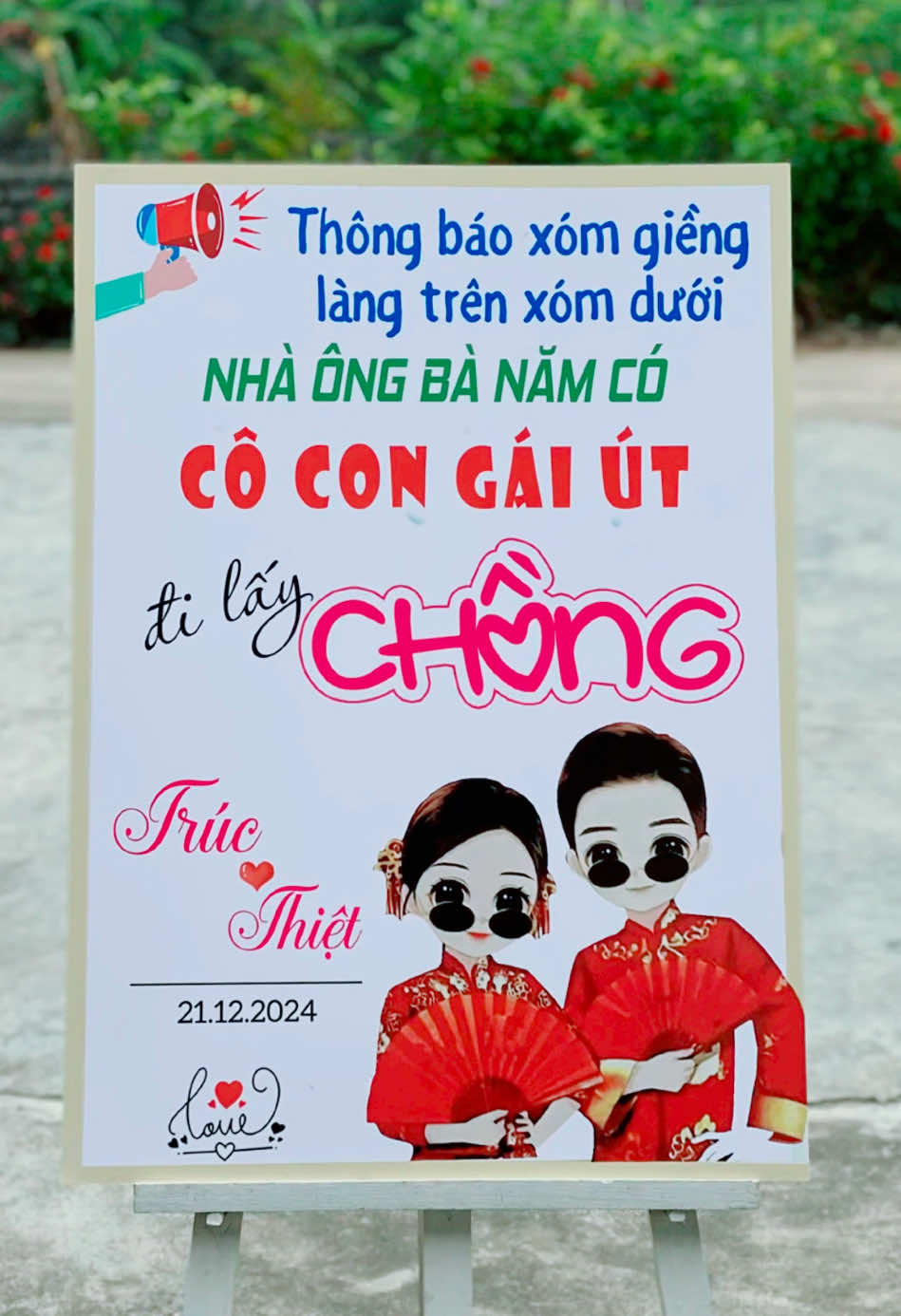 Bảng cổng đám cưới dễ thương🥰#bảngcuoi #cưới #đamcuoi #bảngwelcome 
