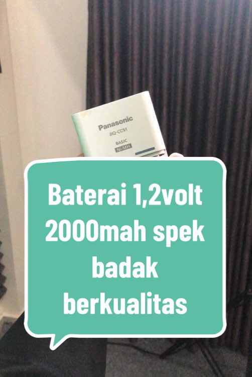 Bagian 155 || baterai eneloop 2000mah spek badak 1,2volt biasa dipake sama pengguna elektronik #eneloop #baterai #2000mah #rekomendasi #panasonic #fyp #bismillah 