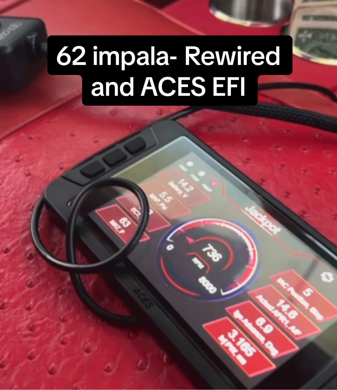 We just finished up rewiring this entire car and adding an @Aces EFI Jackpot for LS! Full video is out now on Youtube! #727motorsports #fyp #foryou #foryoupage #lsswap #impala #acesefi #dakotadigital 