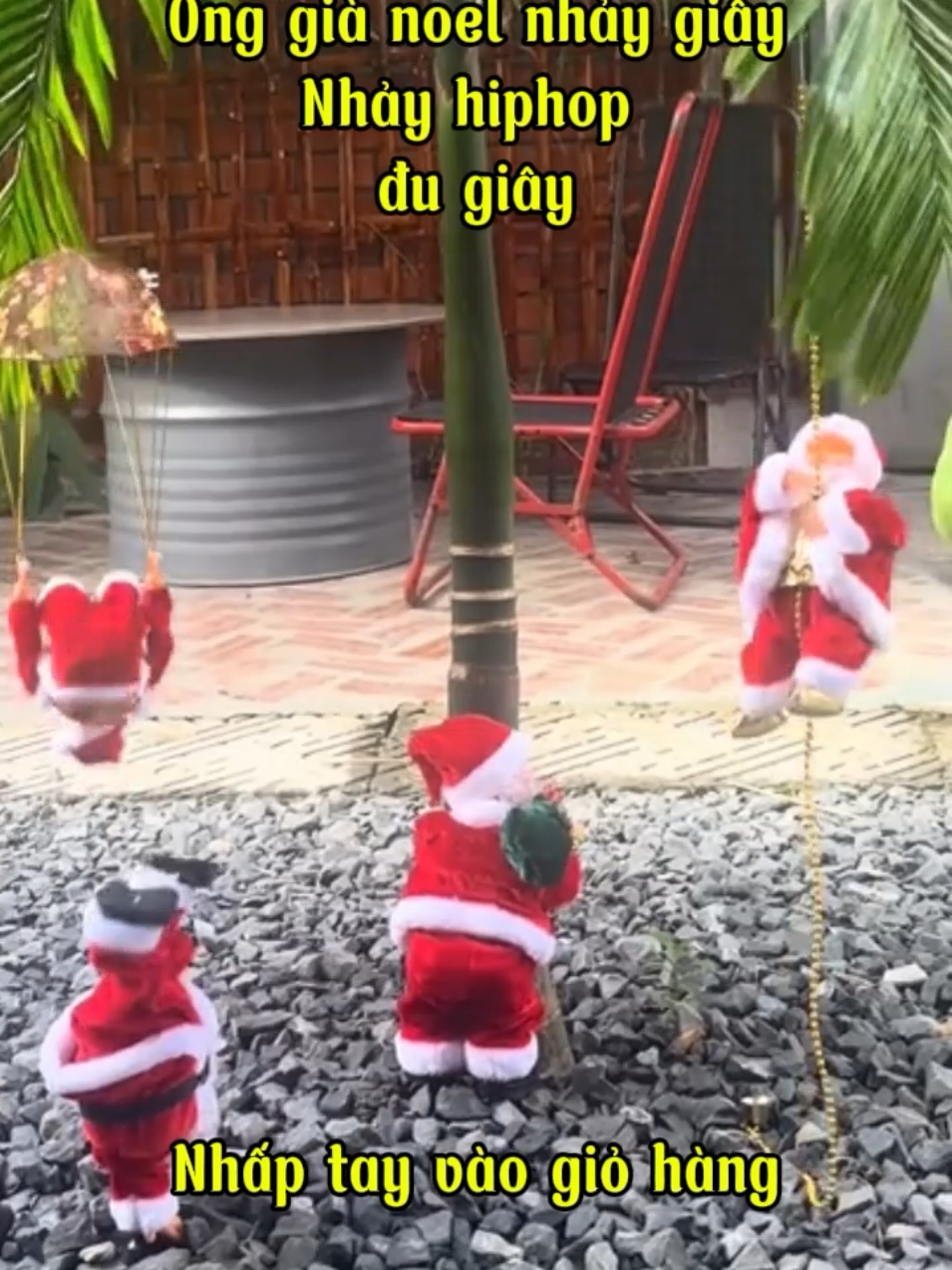 Ông già noel nhảy dù leo dây nhảy hiphop#onggianoel #noel #giangsinh #onggianoenlduday#