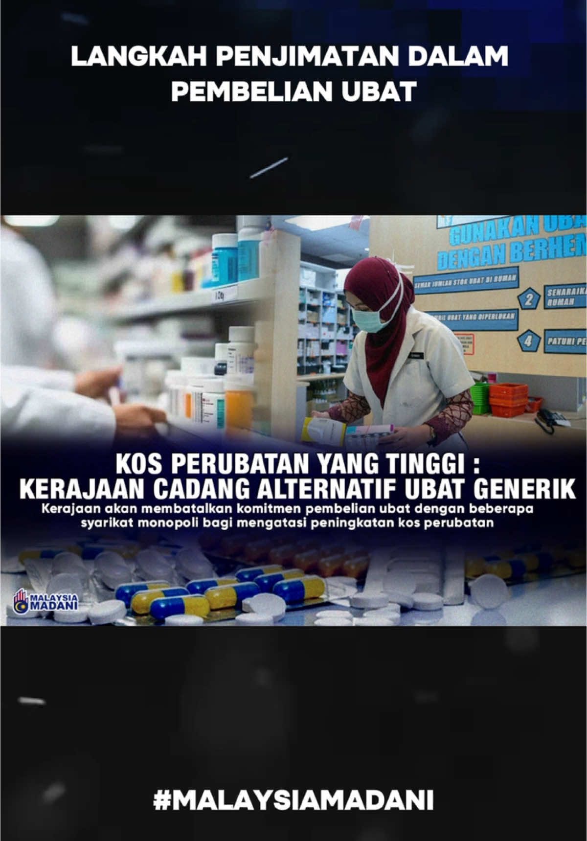 KERAJAAN CADANG ALTERNATIF UBAT GENERIK #malaysia #tiktok #fyp #malaysiamadani #kkm 
