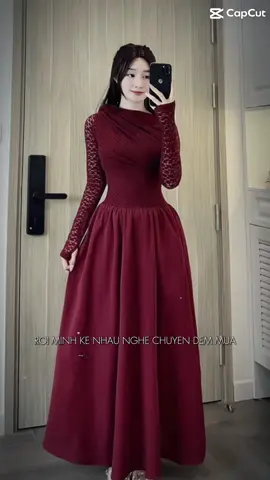 Váy Maxi Ren Hoa Vai Phối Thô #xuhuongtiktok2024 #xh #viralvideo #thơitrangnu #vaythietke 