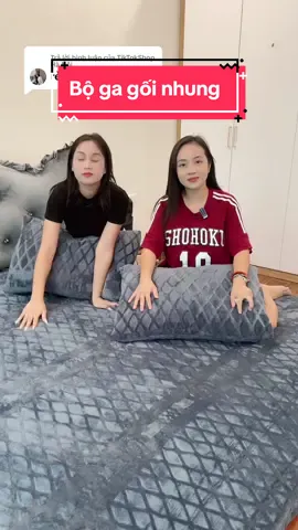 Trả lời @TikTokShop Hà Nội bộ ga trải giường COCO  3 Món chất nhug mềm ấm #xuhuong #phsgr #bogagoinhung 