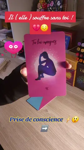 Il ( elle) souffre sans toi 💔😔 prise de conscience et prise de risque... pour toi ! ⚡️😲➡️ #cartomencienne🔮 #tiragedecarte #voyance #cartomancie #energiedujour #tirageaujourdhui #guidancedujour #guidance #tiragedecartes #tiragesentimental #messagedujour 