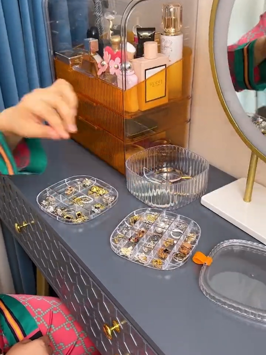Transparent Crystal Jewellery Storage Organizer 3 Layer For Order WhatsApp: 0315-0846685  Kitchen in China Home Appliances Home Gadgets Kitchen Gadgets #HomeGadgets #KitcheninChina #KitchenGadgets #HomeAppliances #GadgetsAvailable 