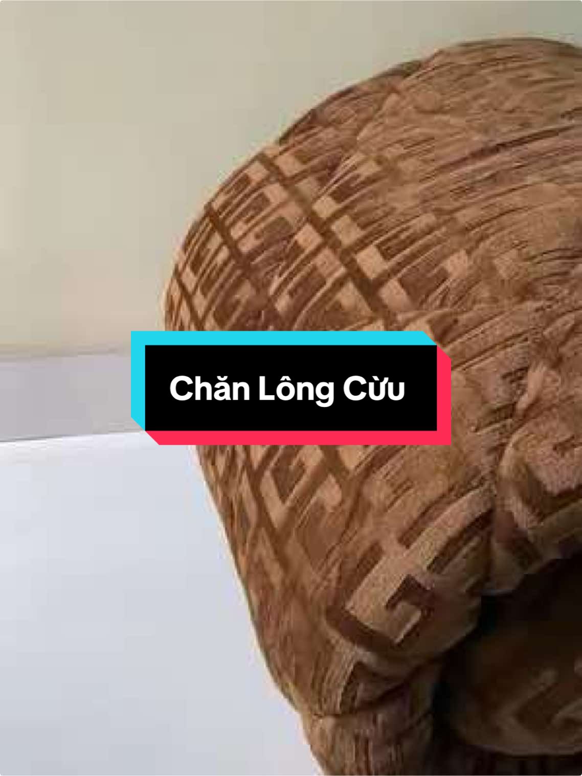 Chăn lông cừu chữ vạn màu nâu 💚💛❤️ #xuhuong #fypシ゚ #tiktok #chanlongcuu 