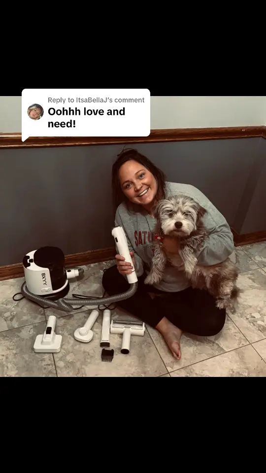 Replying to @ItsaBellaJ start saving money from the groomer and grab this. Its not loud, and my dogs enjoy being home more than sitting in a kennel at the groomer. 🫶🏼