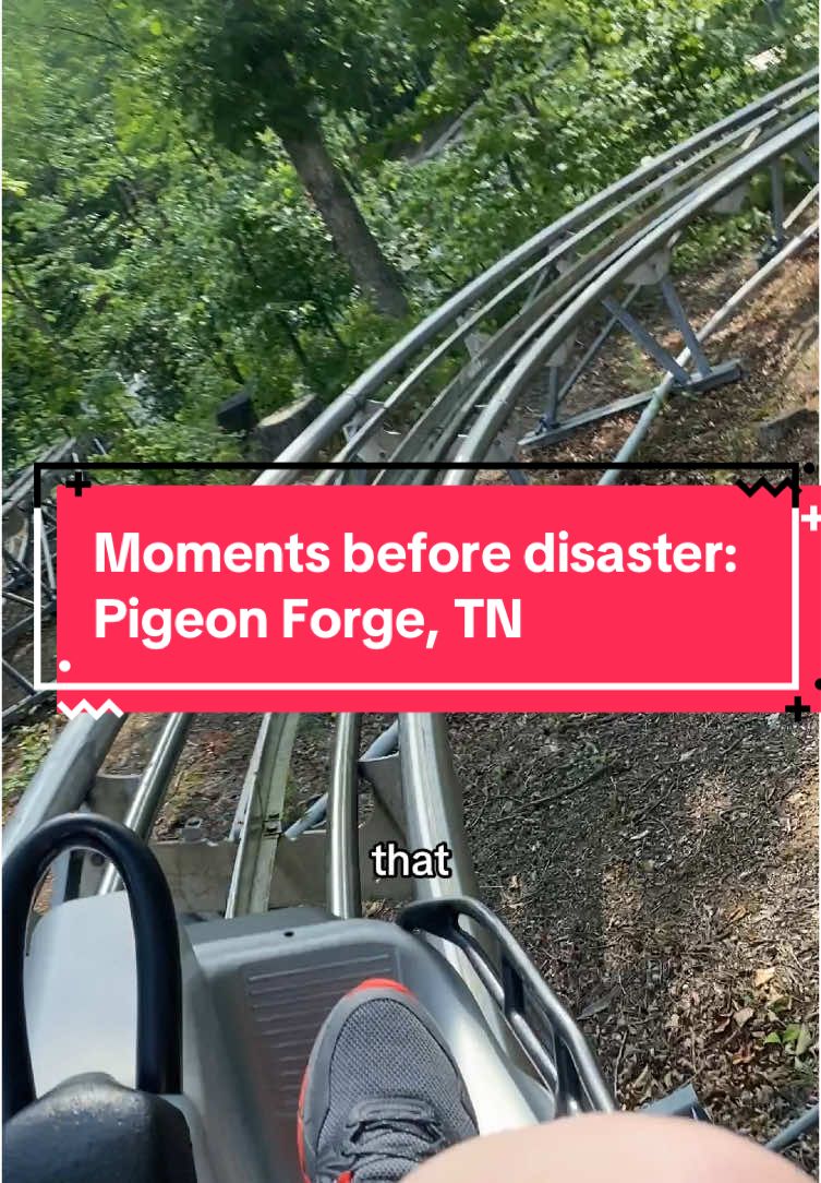 Moments before disaster #pigeonforge #rockytopmountaincoaster #smokymountains #greatsmokymountains #dollywood #roadtrip #stacyatdisneyworld #disneyworld #themeparks #disneyparks #mountaincoasters #momentsbeforedisaster #foreshadowing #subtleforeshadow #rollercoaster 