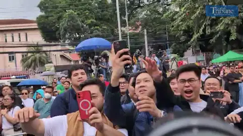 WATCH: Students from Ateneo de Manila University shouted a chant after learning that two of their schoolmates ranked among the 