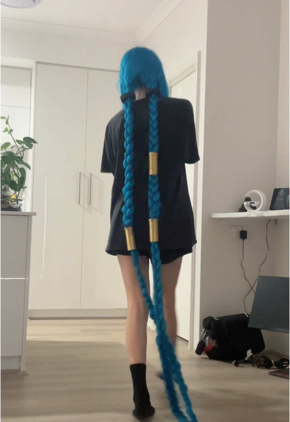 I love this wig but i still need to style the front #jinx #jinxwig #longwig #fyp 