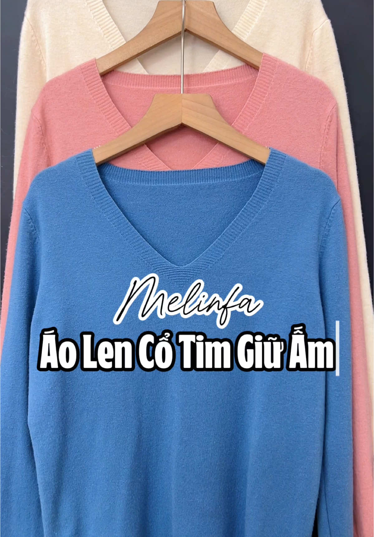 Áo len cổ tim giữ ấm tốt cho chị em 😍 #dolennhamelinfa #aolen #aolennu #fashion #thudong #viral #xuhuong #aolencotim #thoitrangnu #fyp 