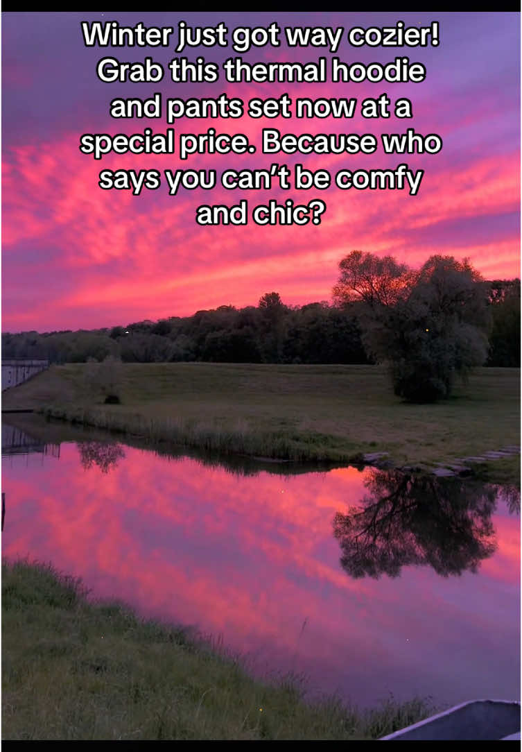 Winter just got way cozier! Grab this thermal hoodie and pants set now at a special price. Because who says you can’t be comfy and chic? ##hoodyandjoggers##furlined##twopieceset##hoody##joggers##keepingwarm##thermal##tiktokmademebuyit#fyp##spotlight##joggersset#hoodieset 