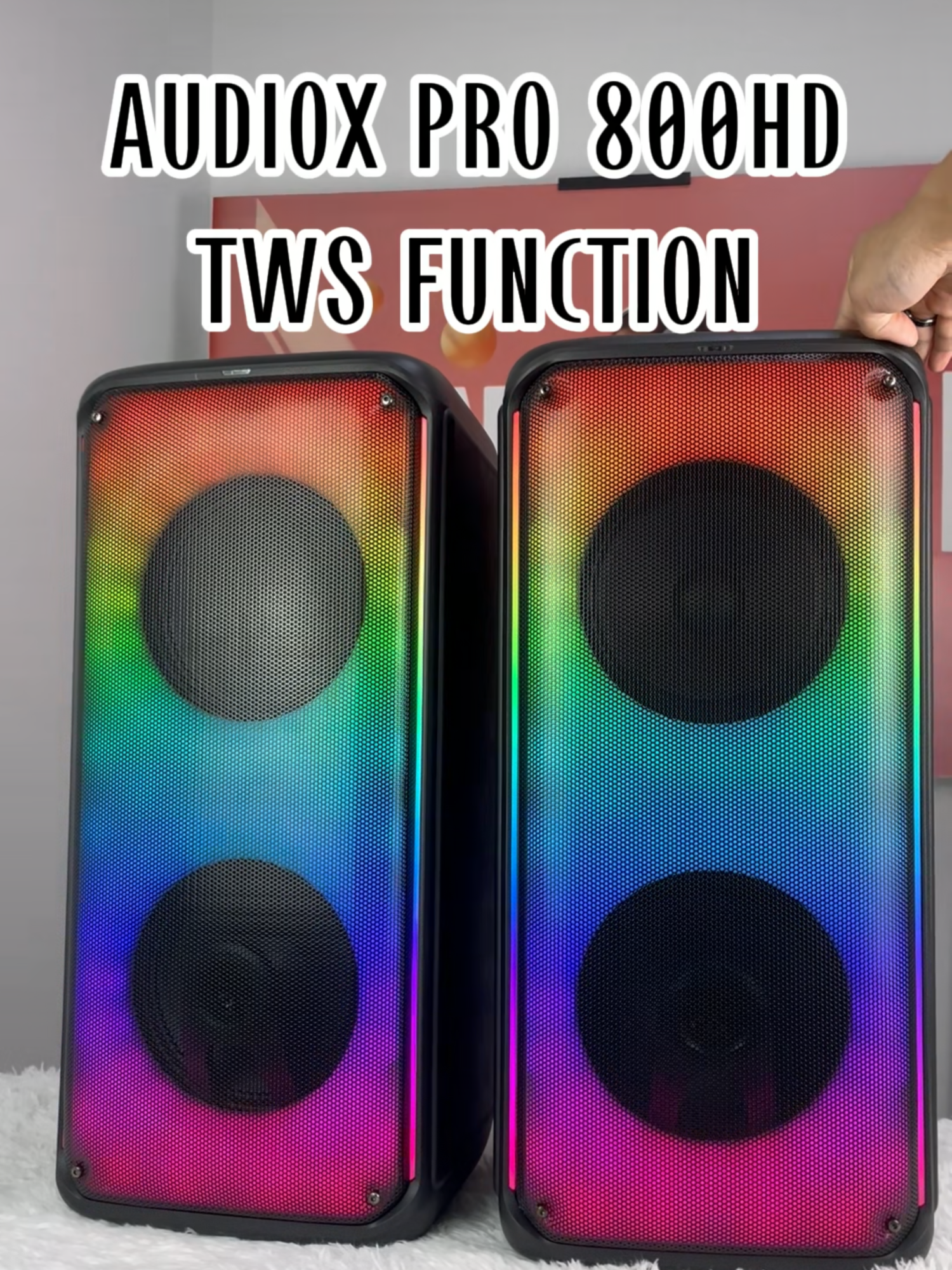 Korang tau tak Audiox Pro 800HD boleh TWS? Nak tutorial? Boleh tinggalkan comment yaa guys. #Sonicgear #Malaysia #Wirelessspeaker #Boombox #TWS #Soundtest #fypシ #fypage #fyppppppppppppppppppppppp