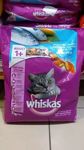 whiskas dry cat food 7kg #whiskas #drycatfood #makanankucing #7kg #adult #1tahun #1 #oceanfish #ikanlaut  #readystock #fypシ゚ #fyp #fypage #sales #offer 