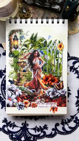 🌴🌼 ASMR Journal Scrapbook with me #asmrtiktok #scrapbookasmr #junkjournal #relaxingvideos #скрапбукинг #асмр #natipchela #asmrvideo #asmrjournal #journalwithme #scrapbookwithme 