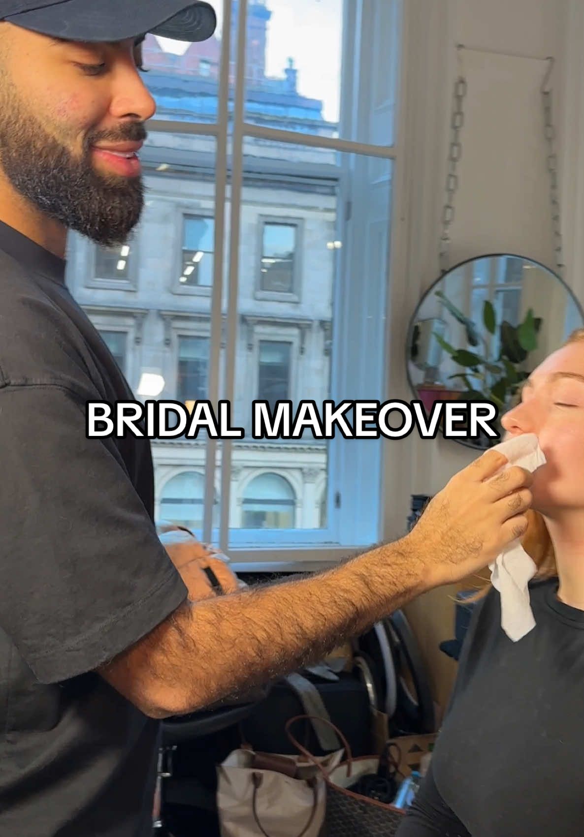 He dose my bridal makeup 👀#bridalmakeup #hisbride #pakistani #pakistanibride #fyp 