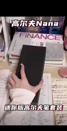 新款高尔夫球杆金属礼品笔，打球写字创意笔套装，三种颜色