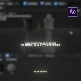 3d models in aftereffects #tutorial #aftereffect #edit #tuto 