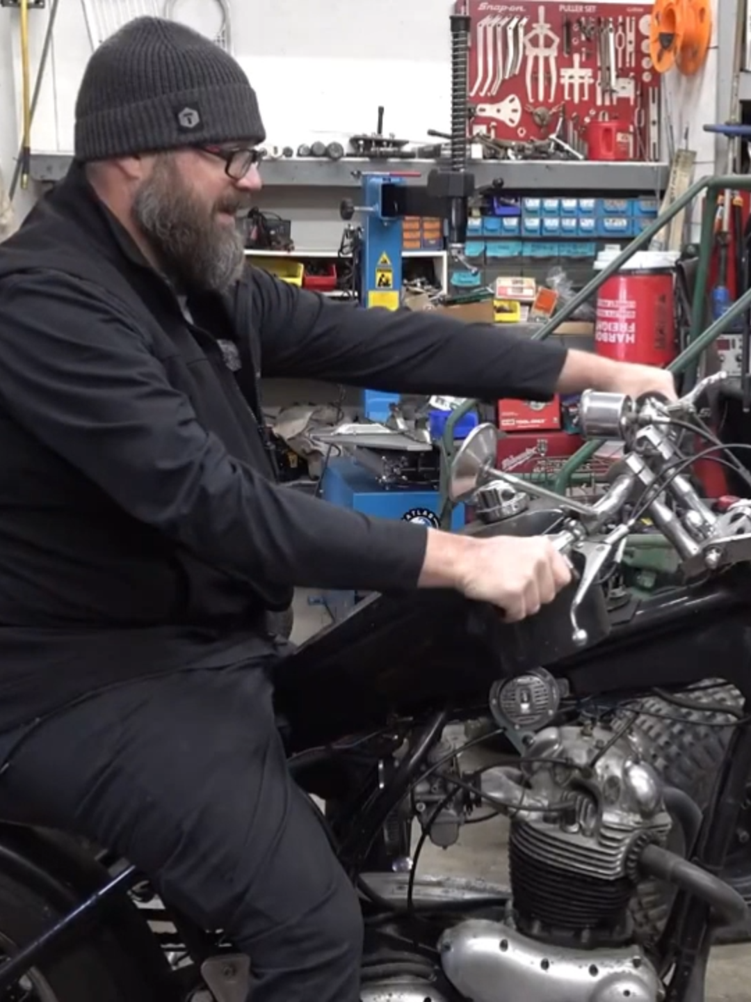 Will This British Bike Turned Chopper Run And Ride...Safely? #bikesandbeards #motorcycle #harleydavidson #mechanic