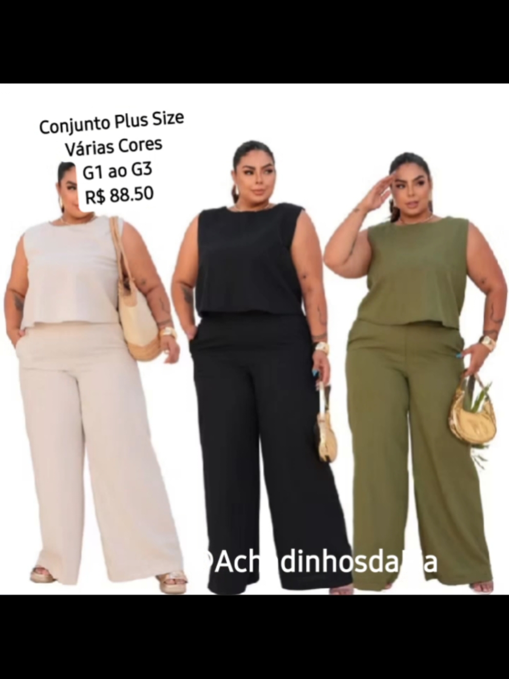 Conjunto Plus Size Feminino Blusa e Calça Estiloso Confortável por R$88,50! https://s.shopee.com.br/4VMKI8Hi6x