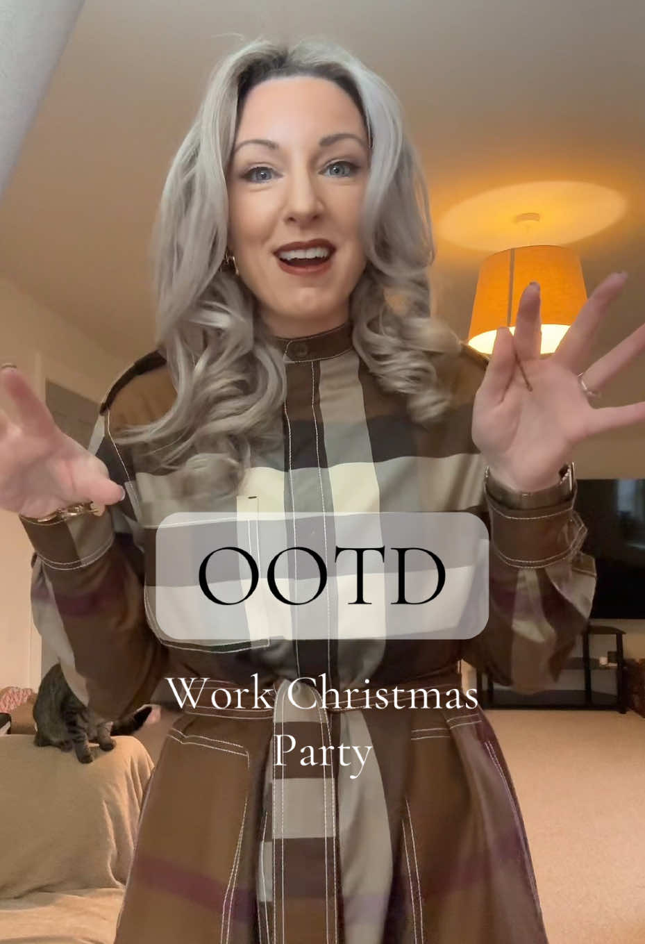 🎄🩷 The first and probably last outfit of the day (OOTD) video i’ll ever make because I don’t go anywhere 😂 but I’ve went all out on this one and i’m ready to go! #northernireland #officelife #christmaspartyoutfit #OOTD @Burberry @Mulberry 