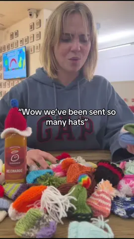 Calling knitters, crotchers and anyone who wants to learn to knit. We need you lot to get knitting and send us your little woolly hats. #bigknit #fyp #buysmoothies 