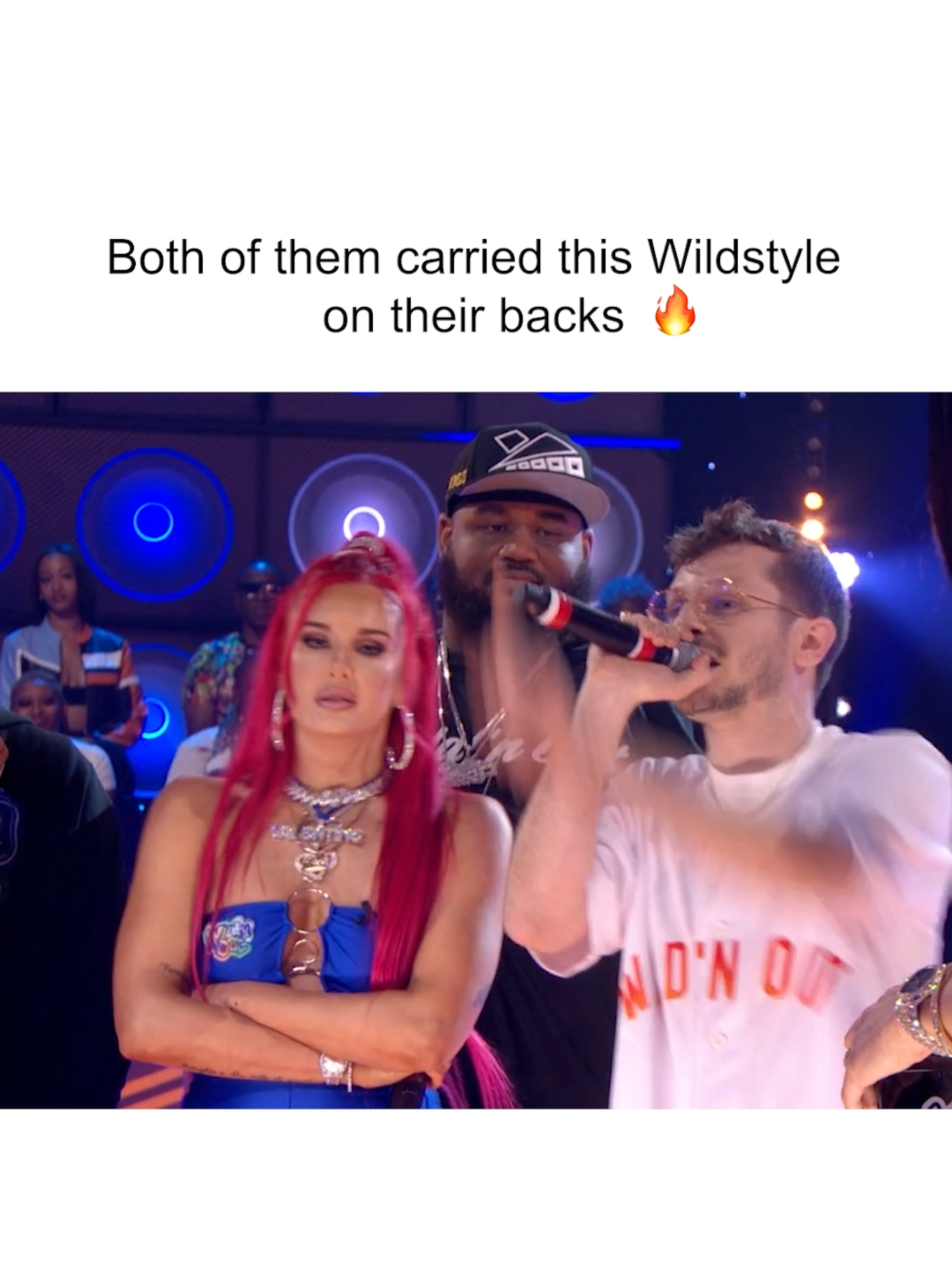 That's what we call a BATTLE 👏 #WildNOut #wildstyle #justinavalentine #frak #battle #freestyle #rapbattle #rapping #roast #roasted #jokes