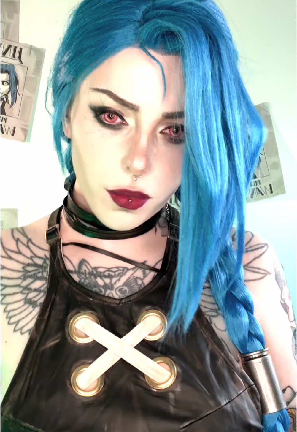 Jinx, they could never make me hate you. 🦈 #arcane #arcanecosplay #jinx #jinxcosplay 