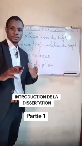 Introduction de la dissertation  #elève #etudiant #enseignant #dissertation 