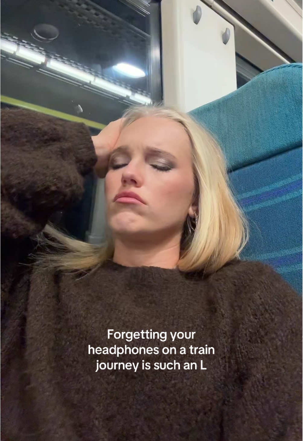 Also someones really smelly on my train 🥲 #fyp #train 